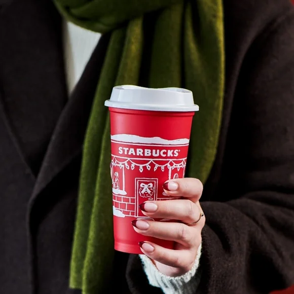 Starbucks 25 Anniversary Red Holiday Cup Brand New! - Picture 8 of 12